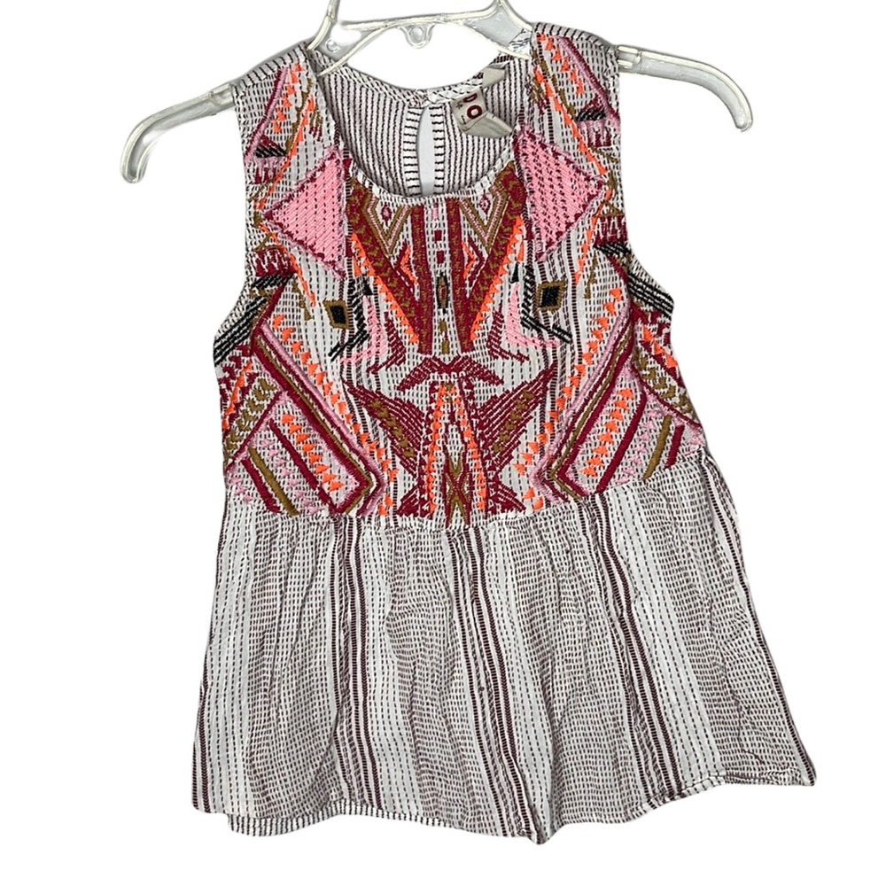 Anthropology Dolan Embroidered Sleeveless Top. Size XS.